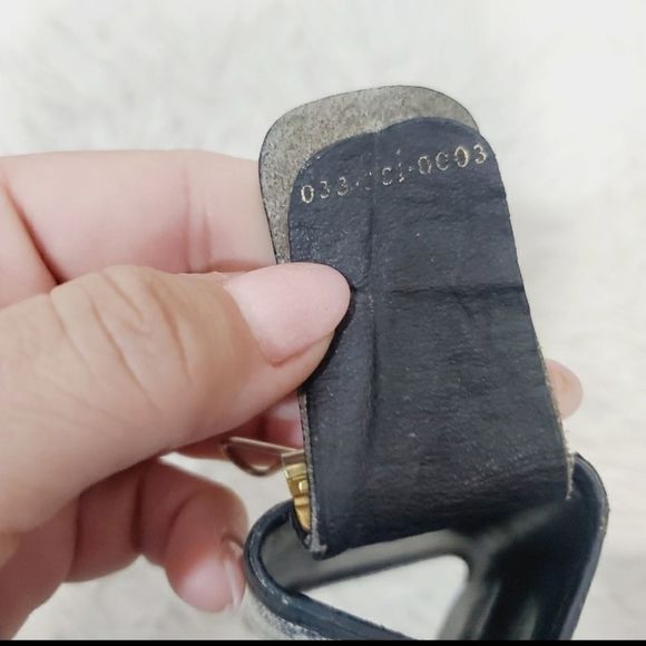 GUCCI auth GG monogram VTG key case hook blue - Picture 14 of 14